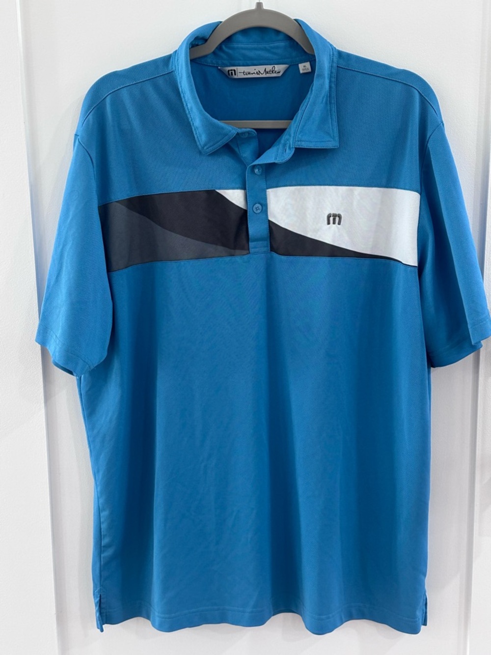 TravisMathew Woodcrest Country Club Polo Shirt Blue Men's XL